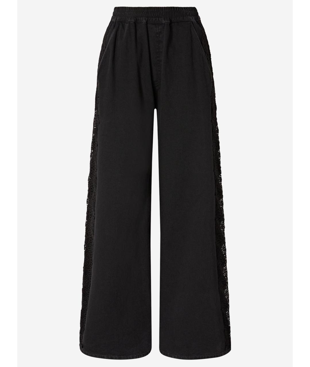 PINKO Черные брюки широкие, фото 4