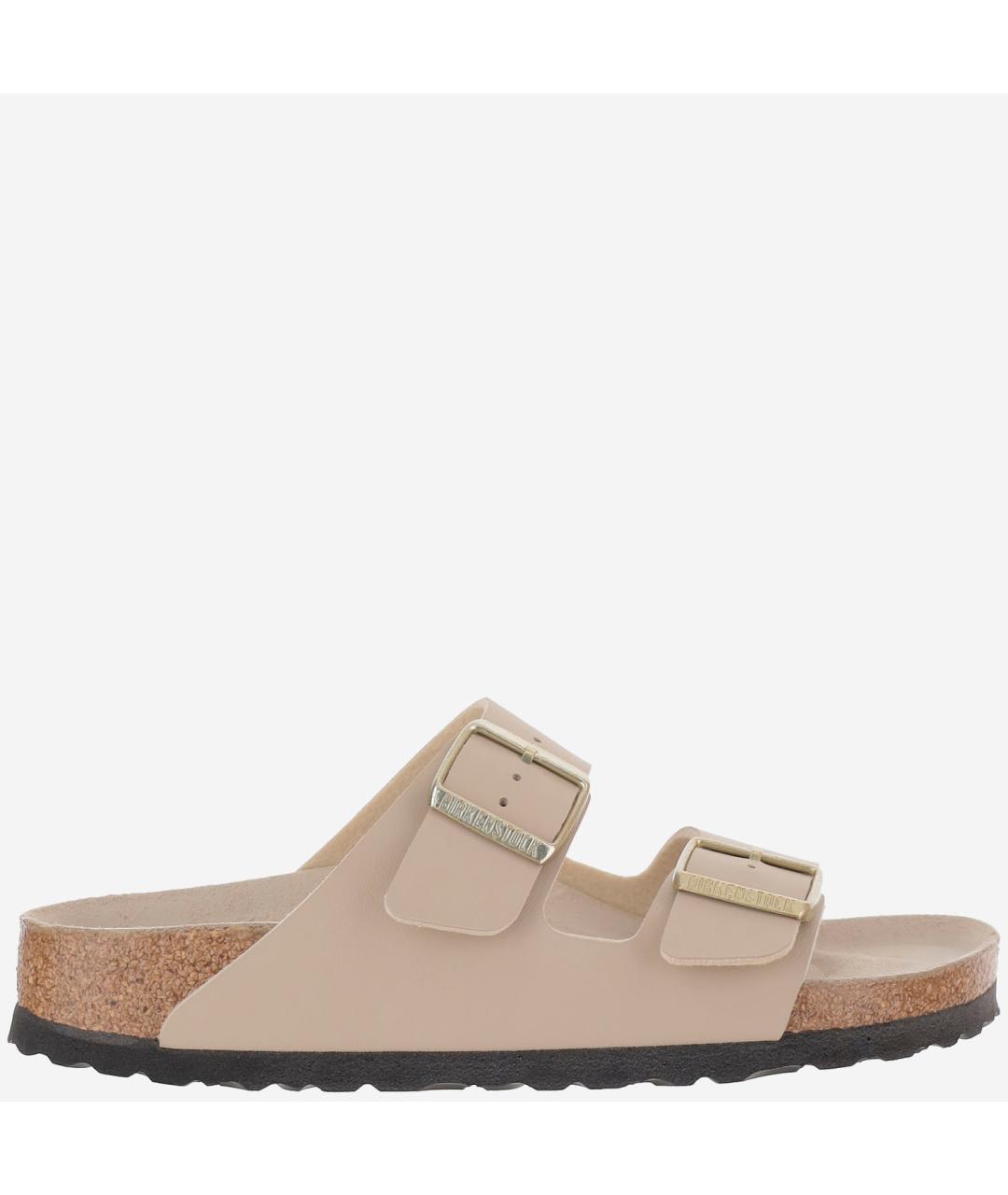 BIRKENSTOCK Бежевые замшевые сандалии, фото 6