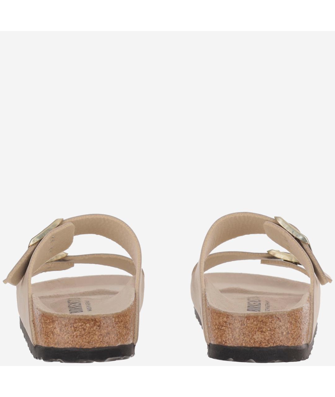 BIRKENSTOCK Бежевые замшевые сандалии, фото 4