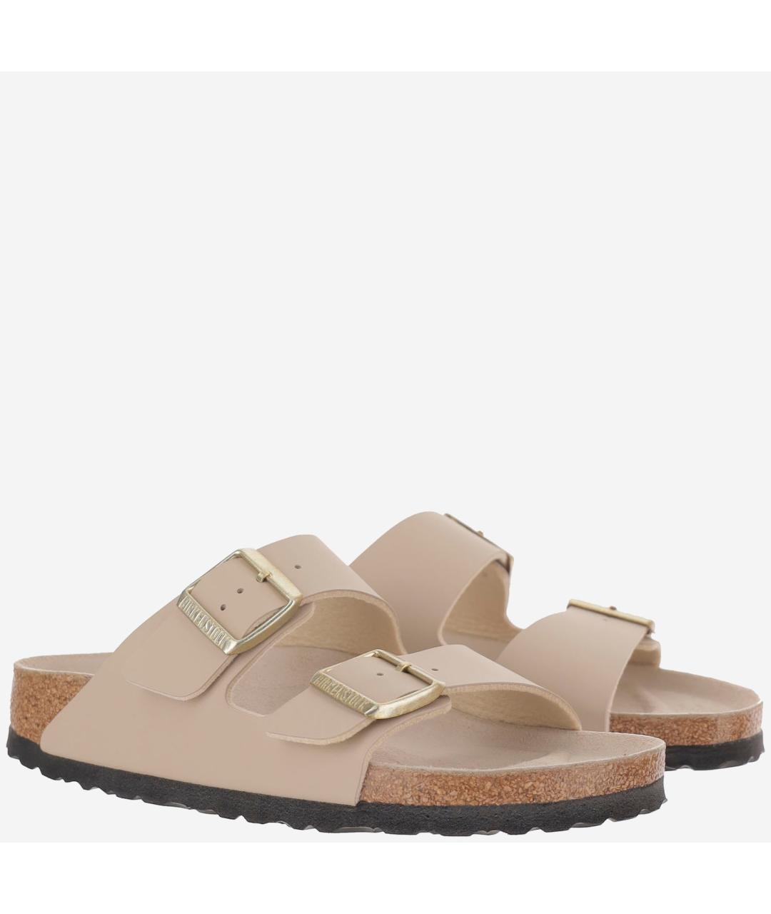 BIRKENSTOCK Бежевые замшевые сандалии, фото 3