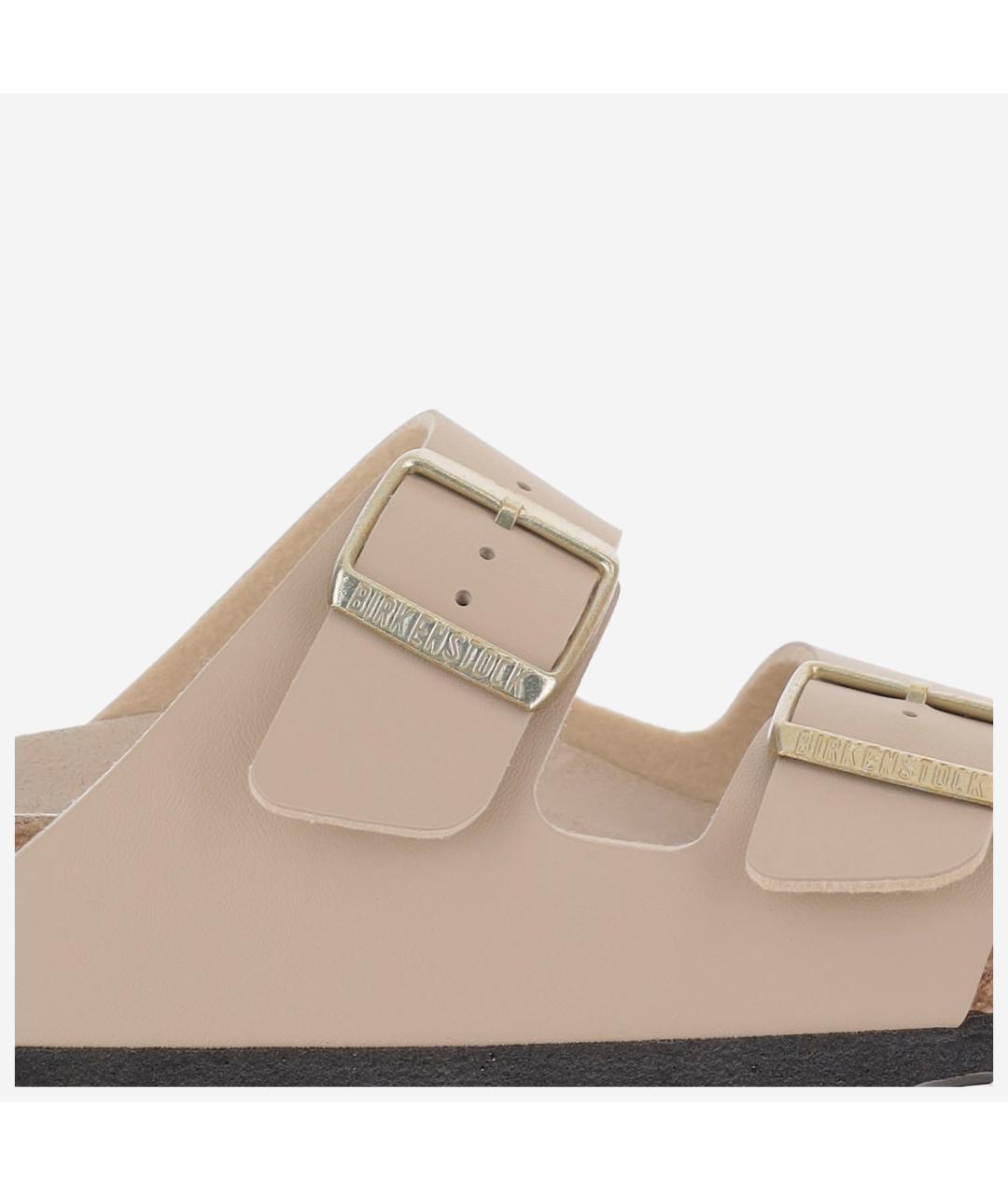 BIRKENSTOCK Бежевые замшевые сандалии, фото 5