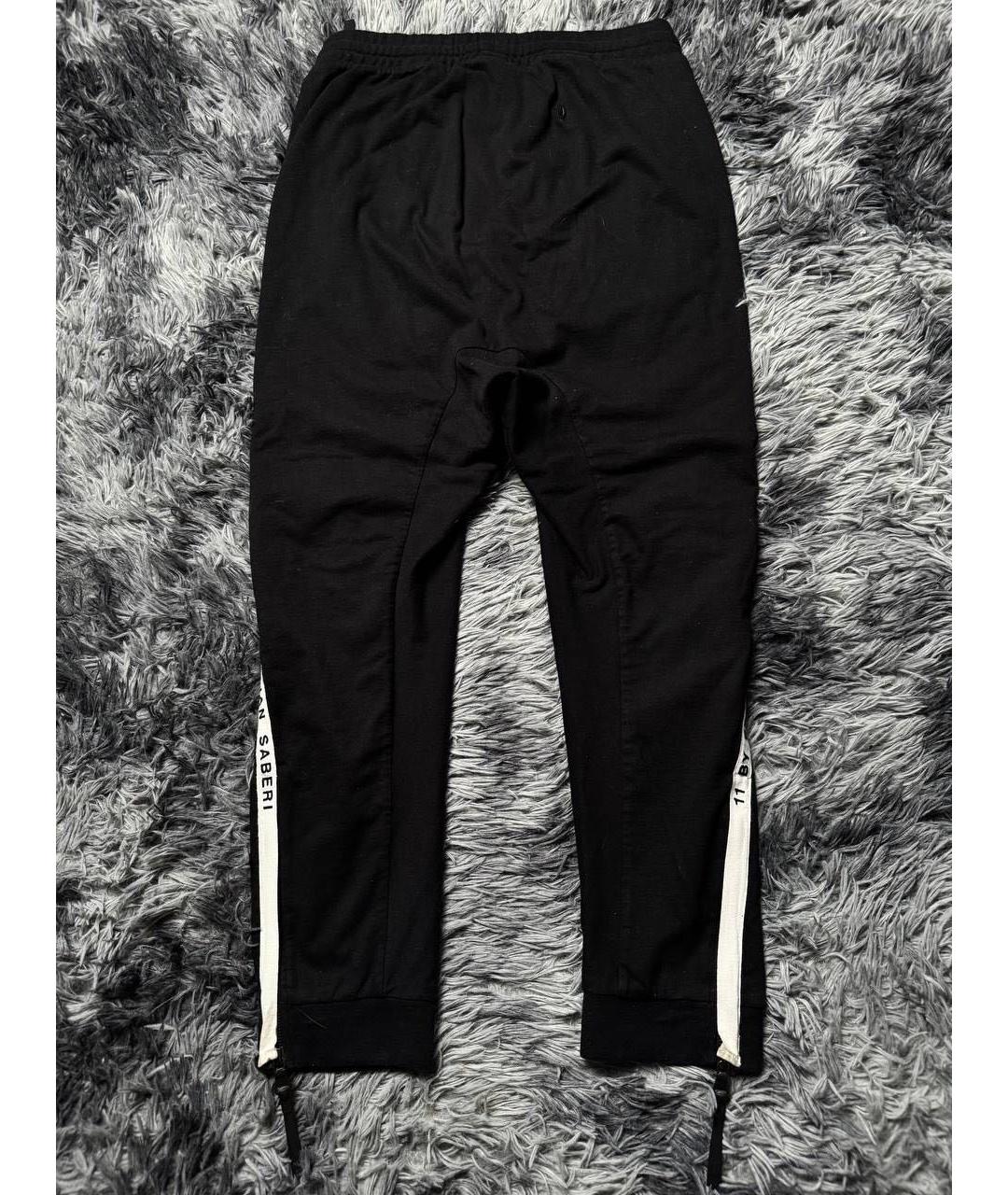 11 BY BORIS BIDJAN SABERI Черный хлопковый спортивный костюм, фото 7