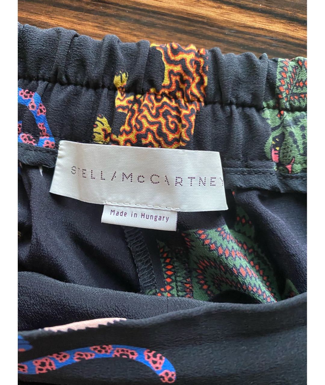 STELLA MCCARTNEY Черные шелковые прямые брюки, фото 4