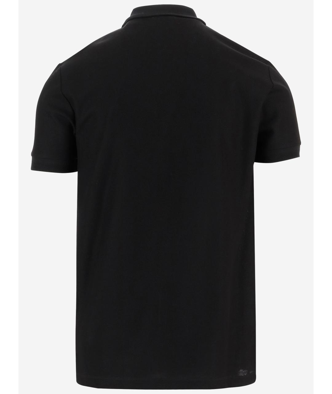 BURBERRY Черная хлопковая футболка, фото 2