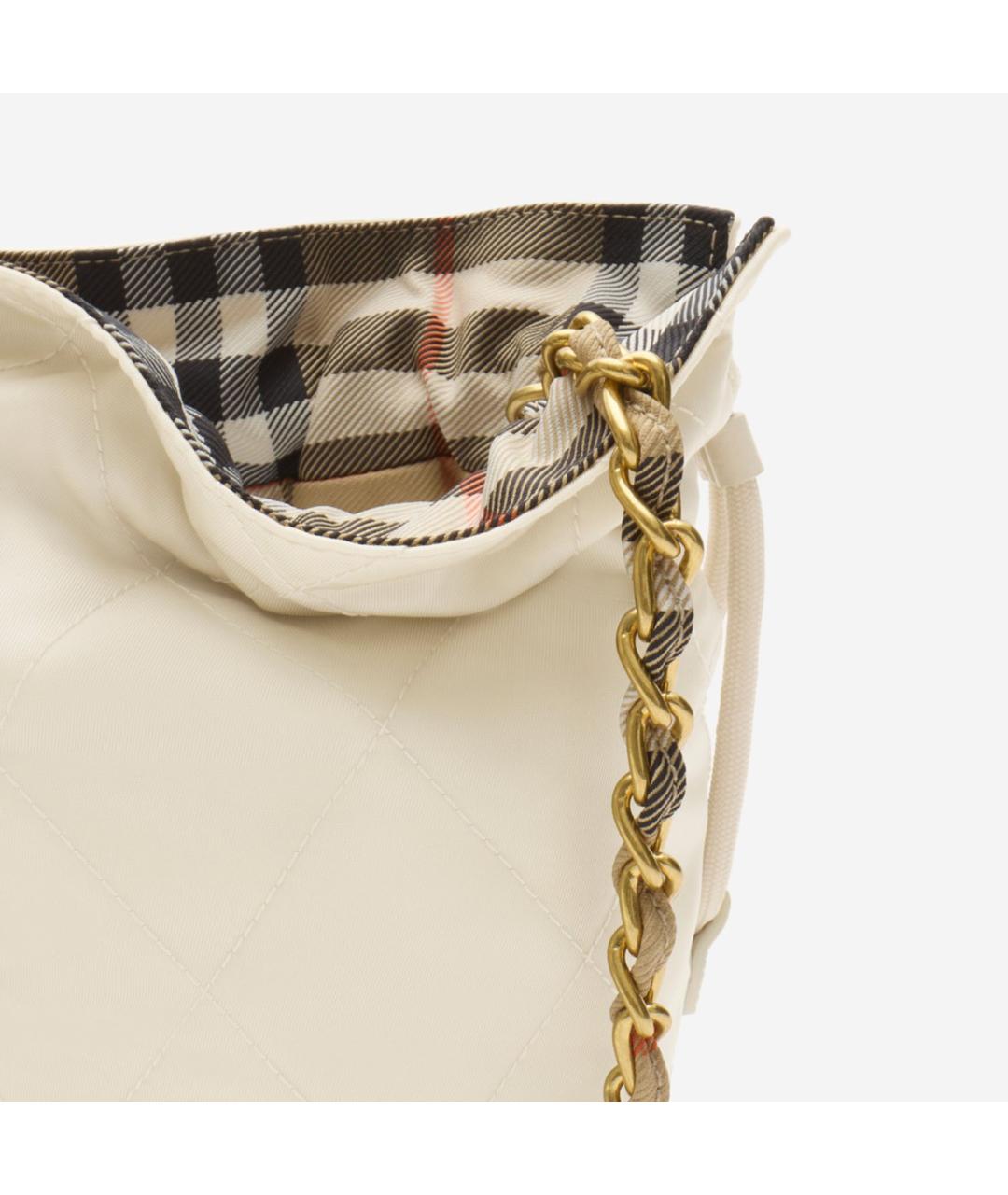 BURBERRY Белая сумка тоут, фото 4