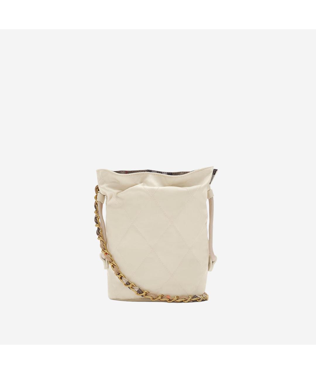 BURBERRY Белая сумка тоут, фото 3