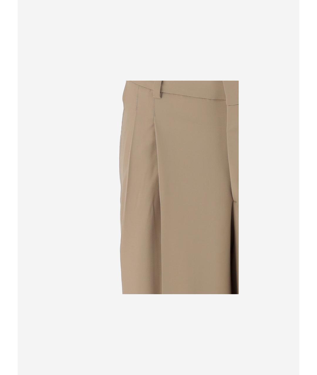 Ami Paris Бежевые шерстяные шорты, фото 3