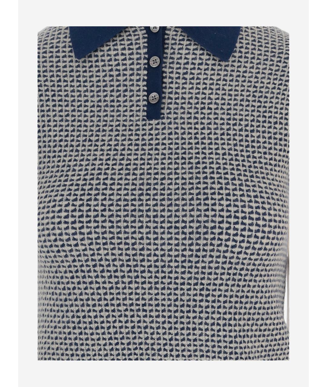 GUEST IN RESIDENCE Синяя кашемировая футболка, фото 3