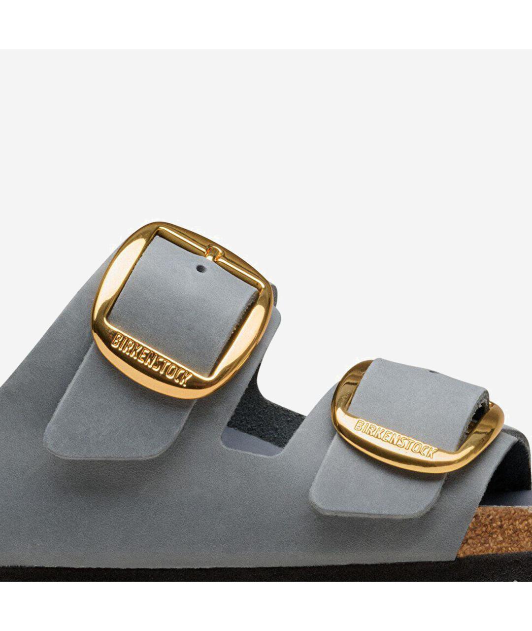 BIRKENSTOCK Серые замшевые сандалии, фото 4