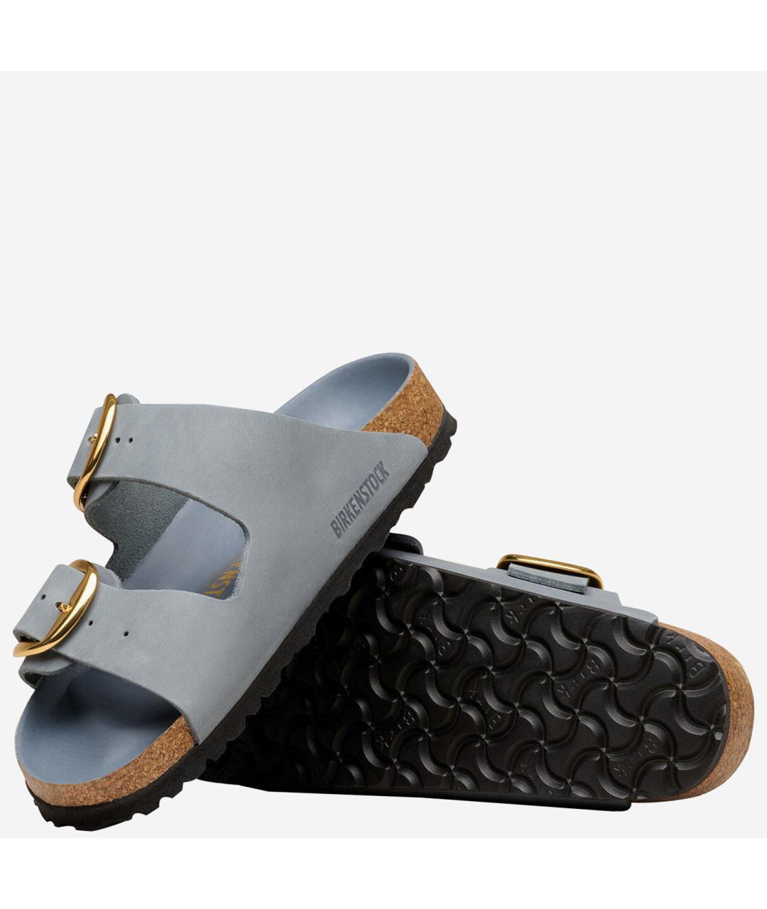 BIRKENSTOCK Серые замшевые сандалии, фото 5