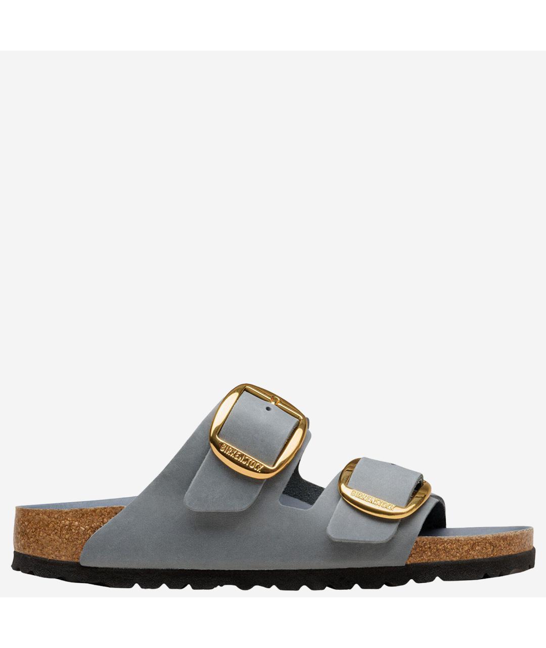 BIRKENSTOCK Серые замшевые сандалии, фото 6