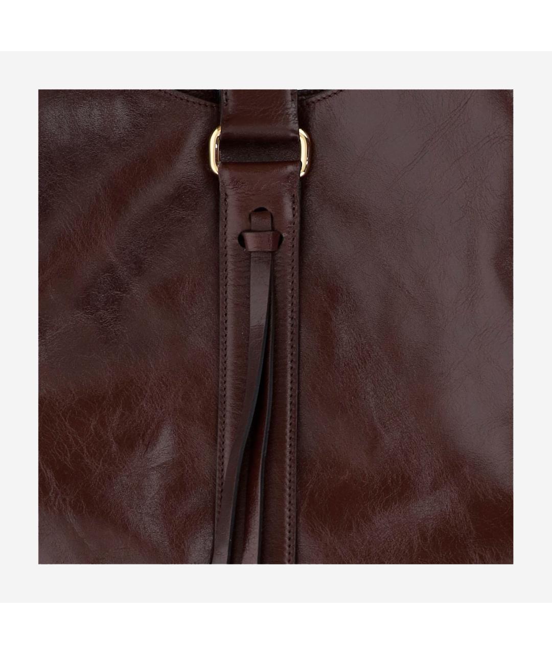 RADICA STUDIO Коричневая кожаная сумка через плечо, фото 3