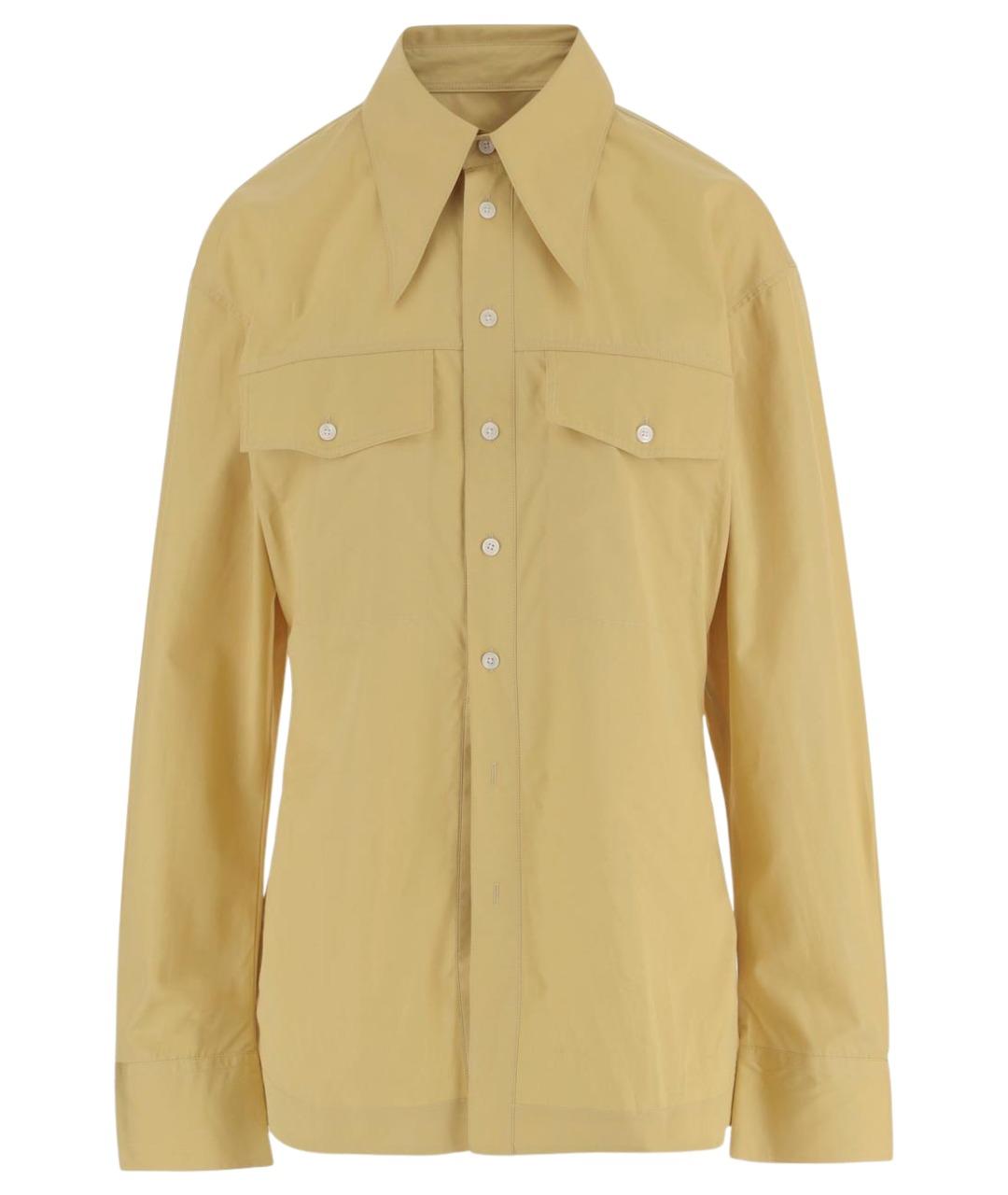 Ami Paris Желтая хлопковая рубашка, фото 1