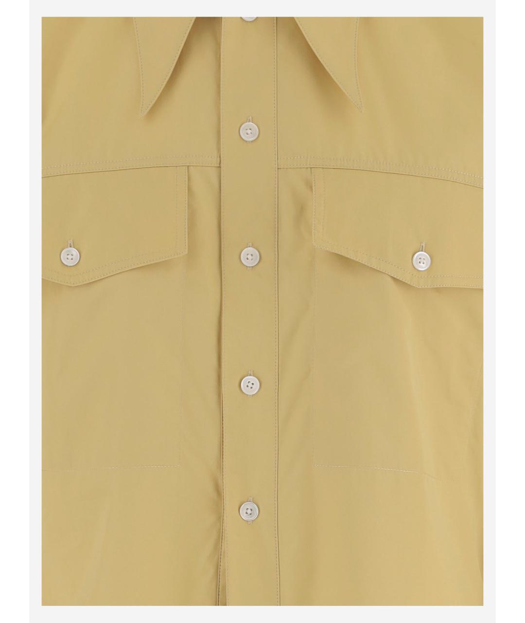 Ami Paris Желтая хлопковая рубашка, фото 3