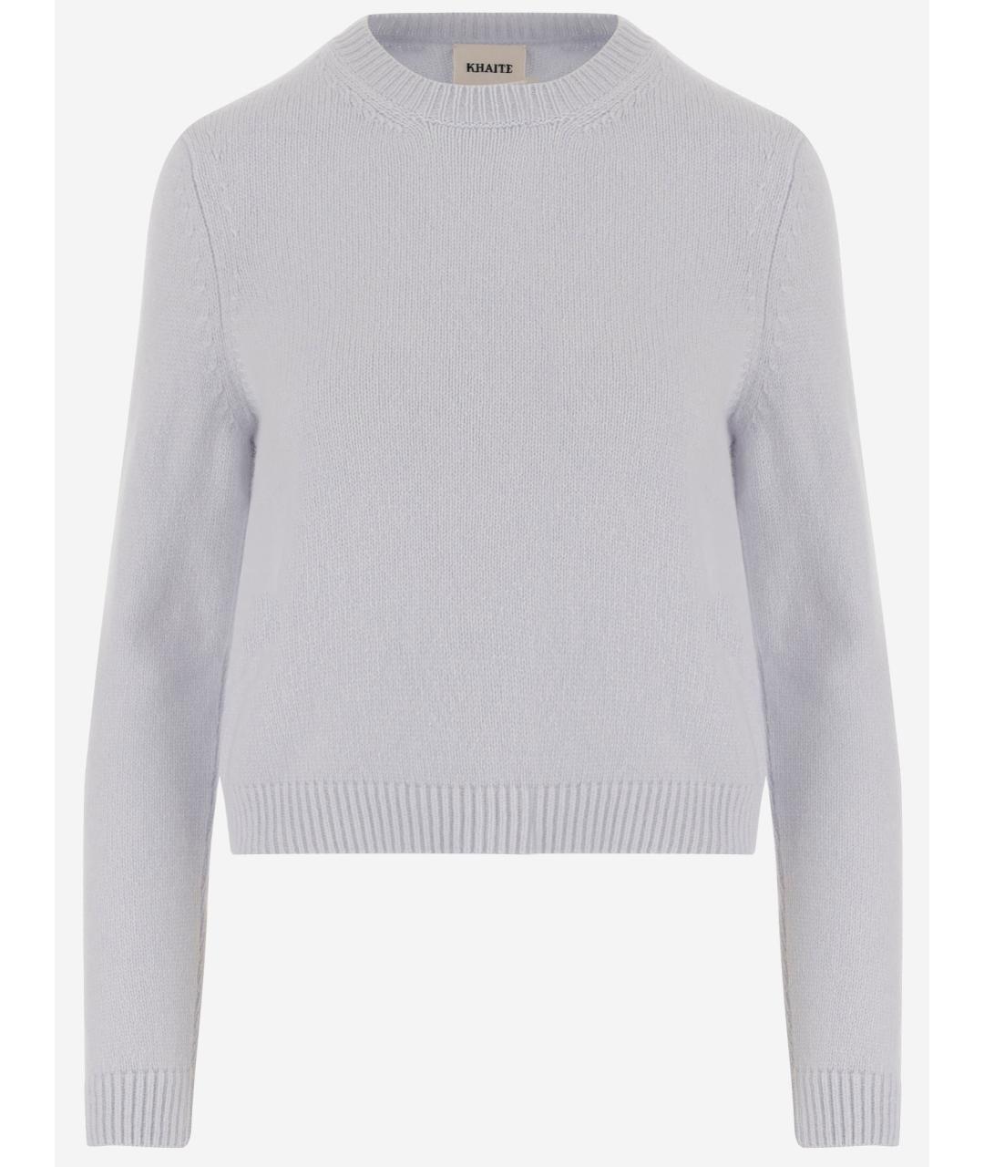 KHAITE Голубой кашемировый джемпер / свитер, фото 4