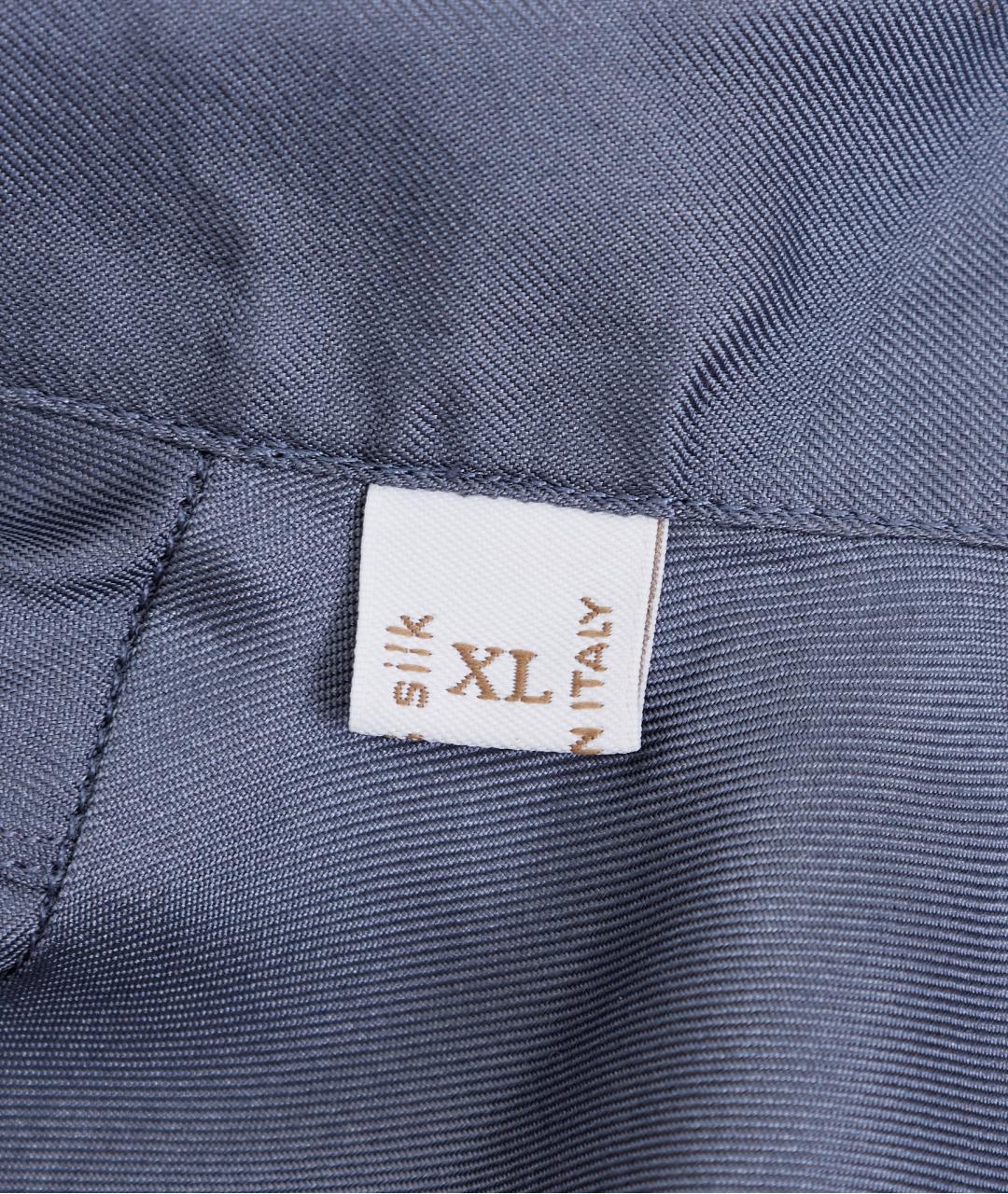 BRIONI Серая шелковая кэжуал рубашка, фото 4