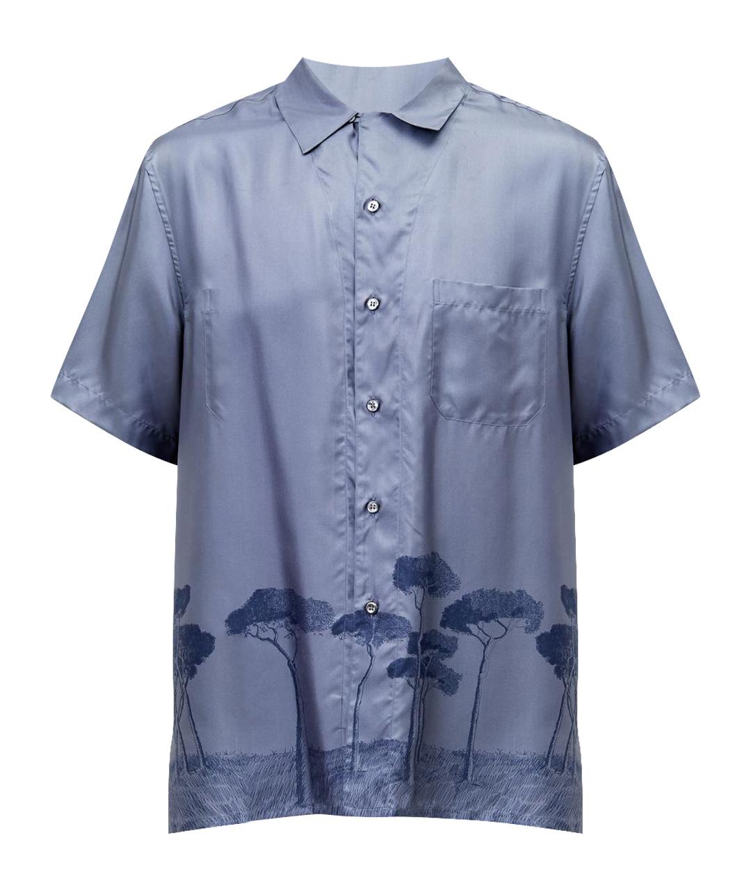 BRIONI Серая шелковая кэжуал рубашка, фото 1