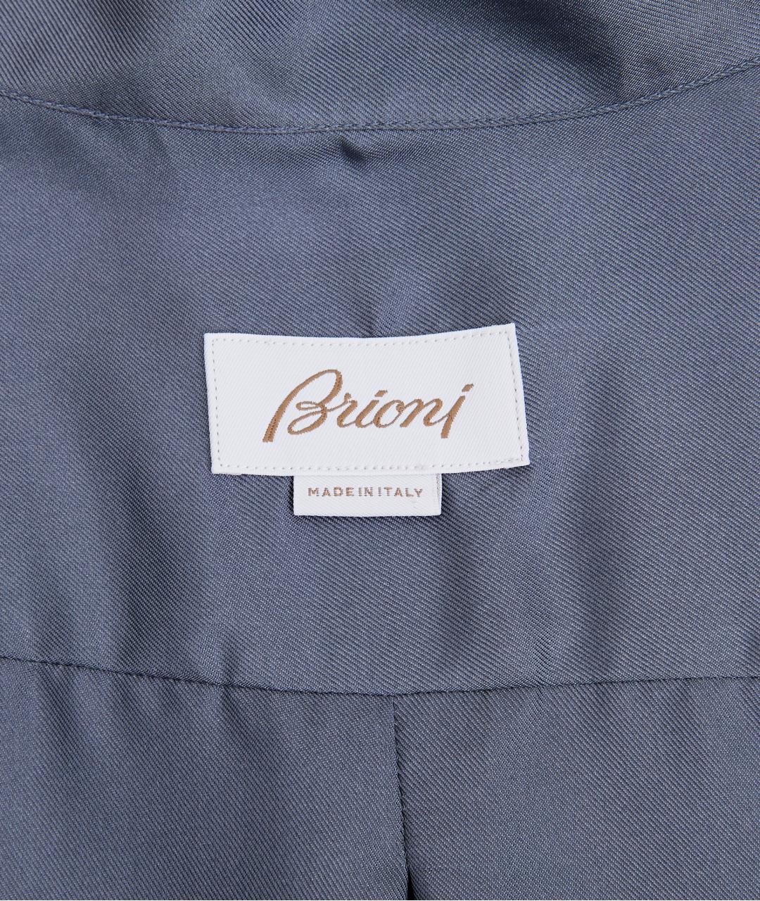 BRIONI Серая шелковая кэжуал рубашка, фото 3