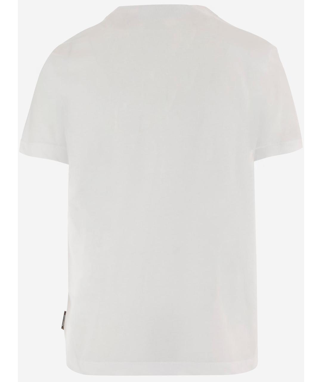 JUST CAVALLI Белая хлопковая футболка, фото 2