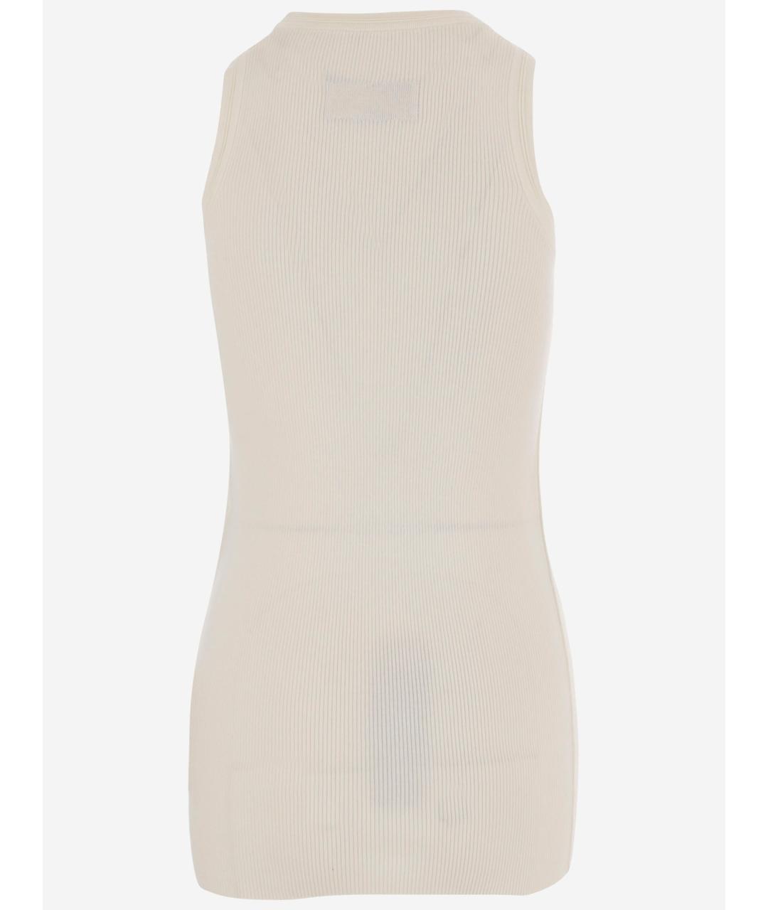 PHOEBE PHILO Бежевая хлопковая майка, фото 2