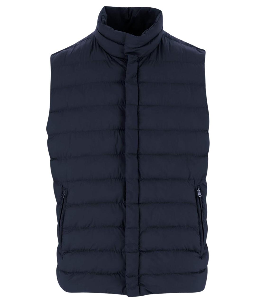 HERNO Черный полиамидовый жилет, фото 1