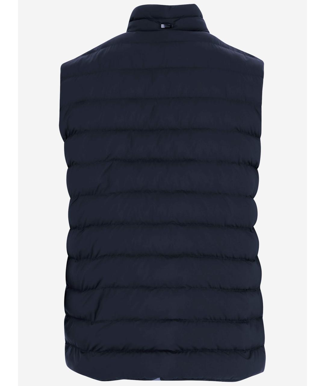 HERNO Черный полиамидовый жилет, фото 2