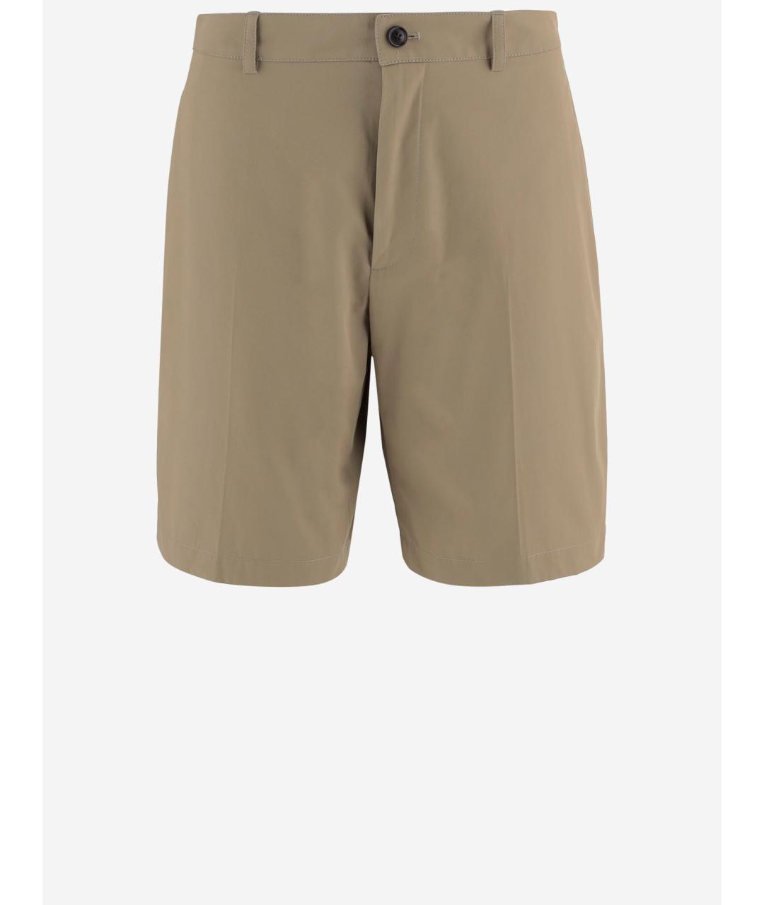 BURBERRY Бежевые хлопковые шорты, фото 4