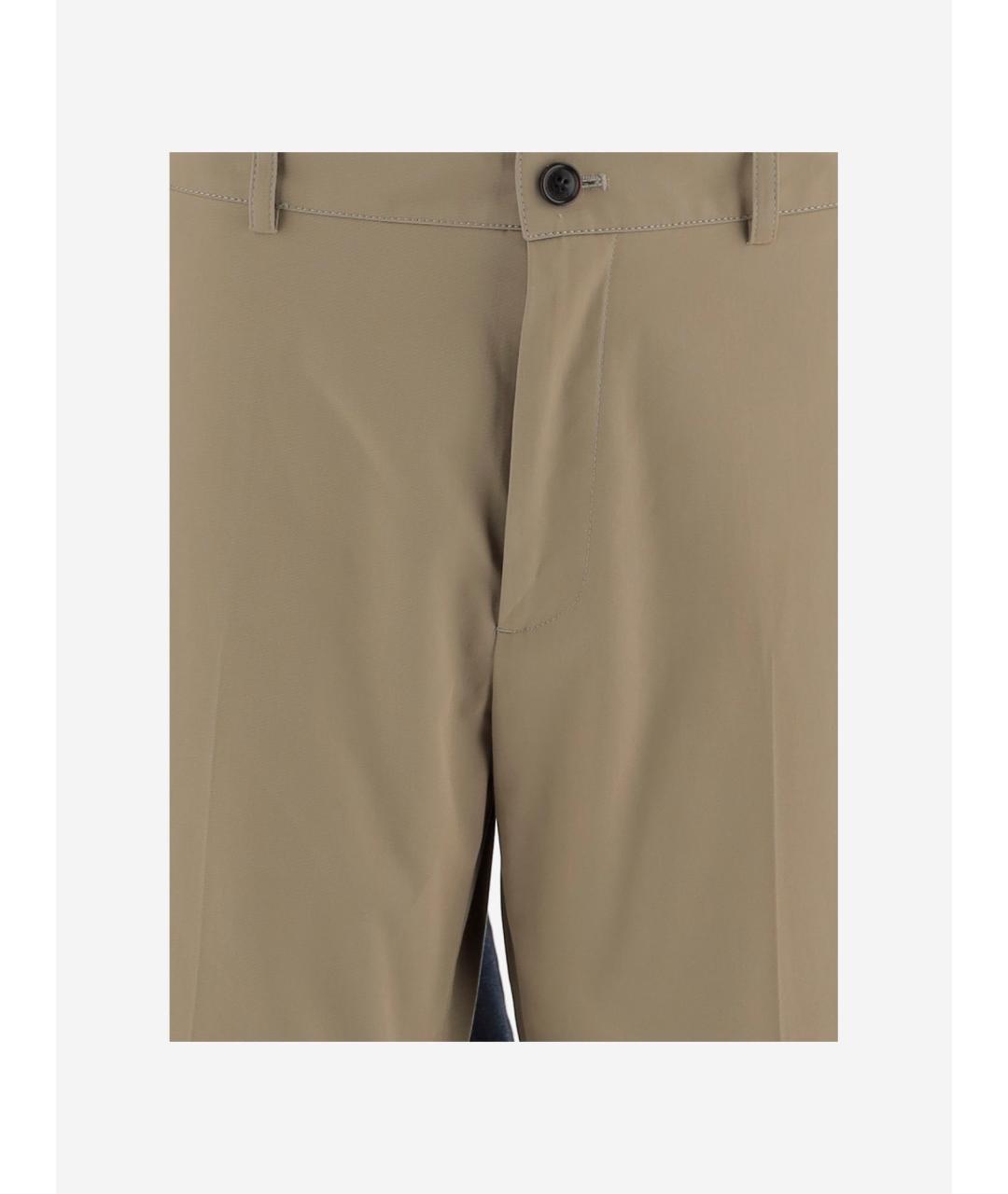 BURBERRY Бежевые хлопковые шорты, фото 3