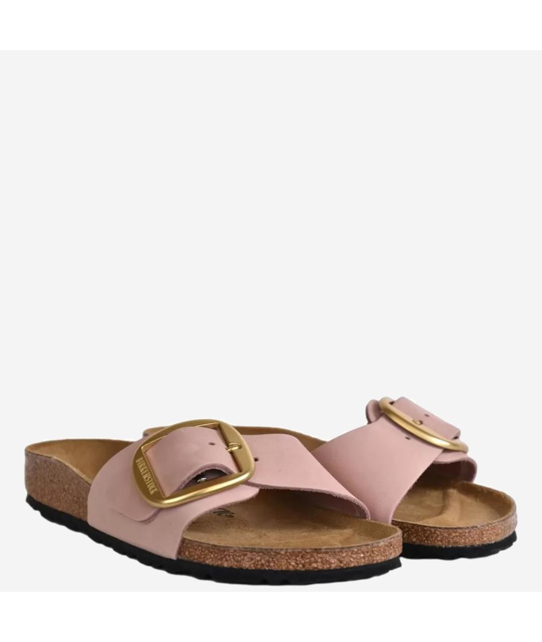 BIRKENSTOCK Розовые замшевые сандалии, фото 3