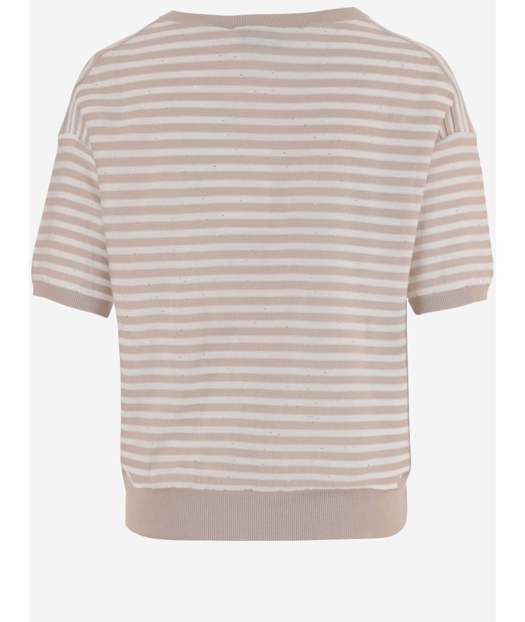 Bruno Manetti Бежевый хлопковый джемпер / свитер, фото 2