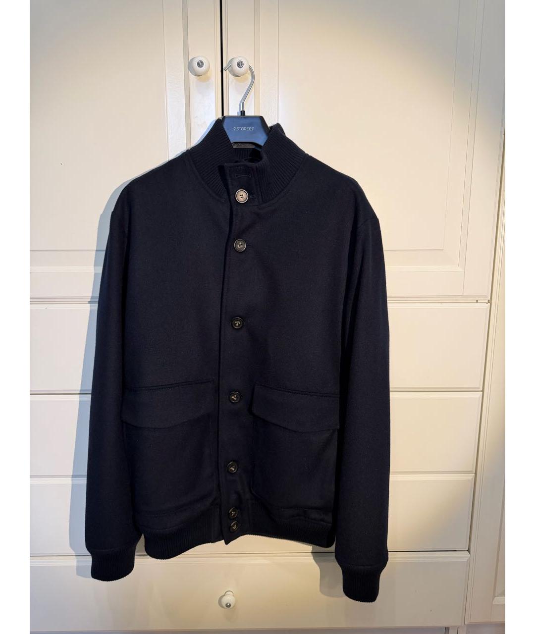 12 STOREEZ Темно-синяя шерстяная куртка, фото 7
