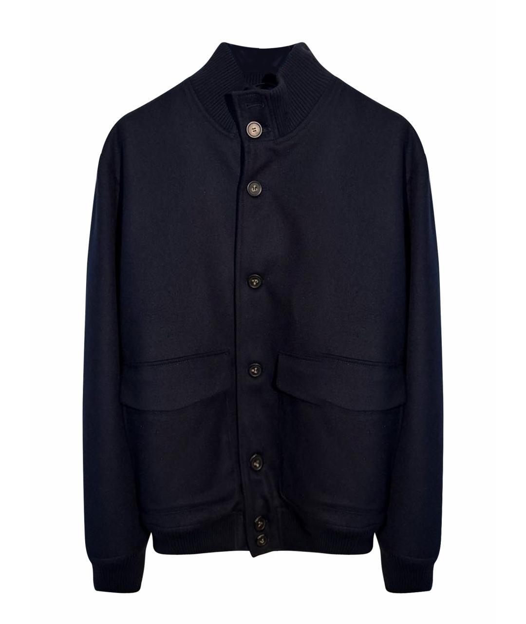 12 STOREEZ Темно-синяя шерстяная куртка, фото 1