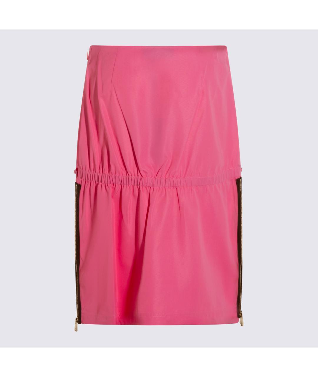 FENDI Розовая вискозная юбка мини, фото 2