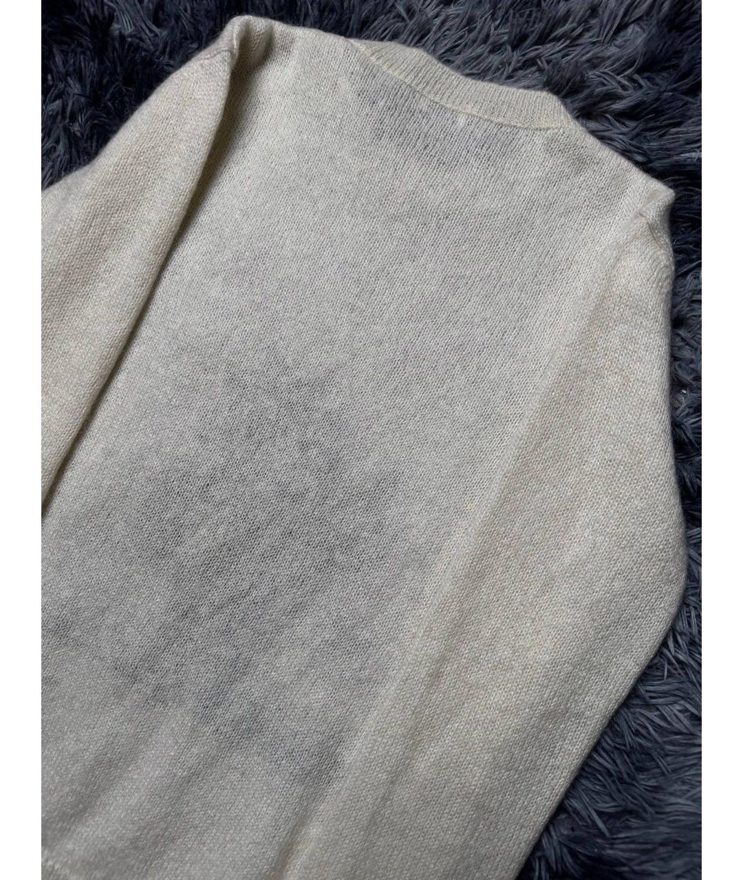 SAINT LAURENT Белый шерстяной джемпер / свитер, фото 2