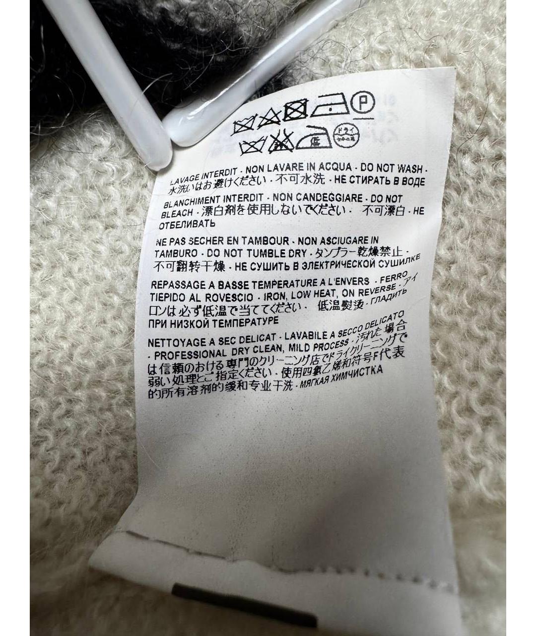 SAINT LAURENT Белый шерстяной джемпер / свитер, фото 7