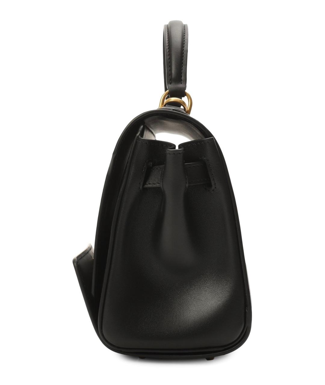 BALENCIAGA Черная кожаная сумка с короткими ручками, фото 2