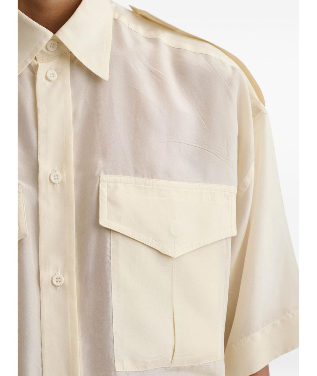PHOEBE PHILO Бежевая шелковая рубашка, фото 5
