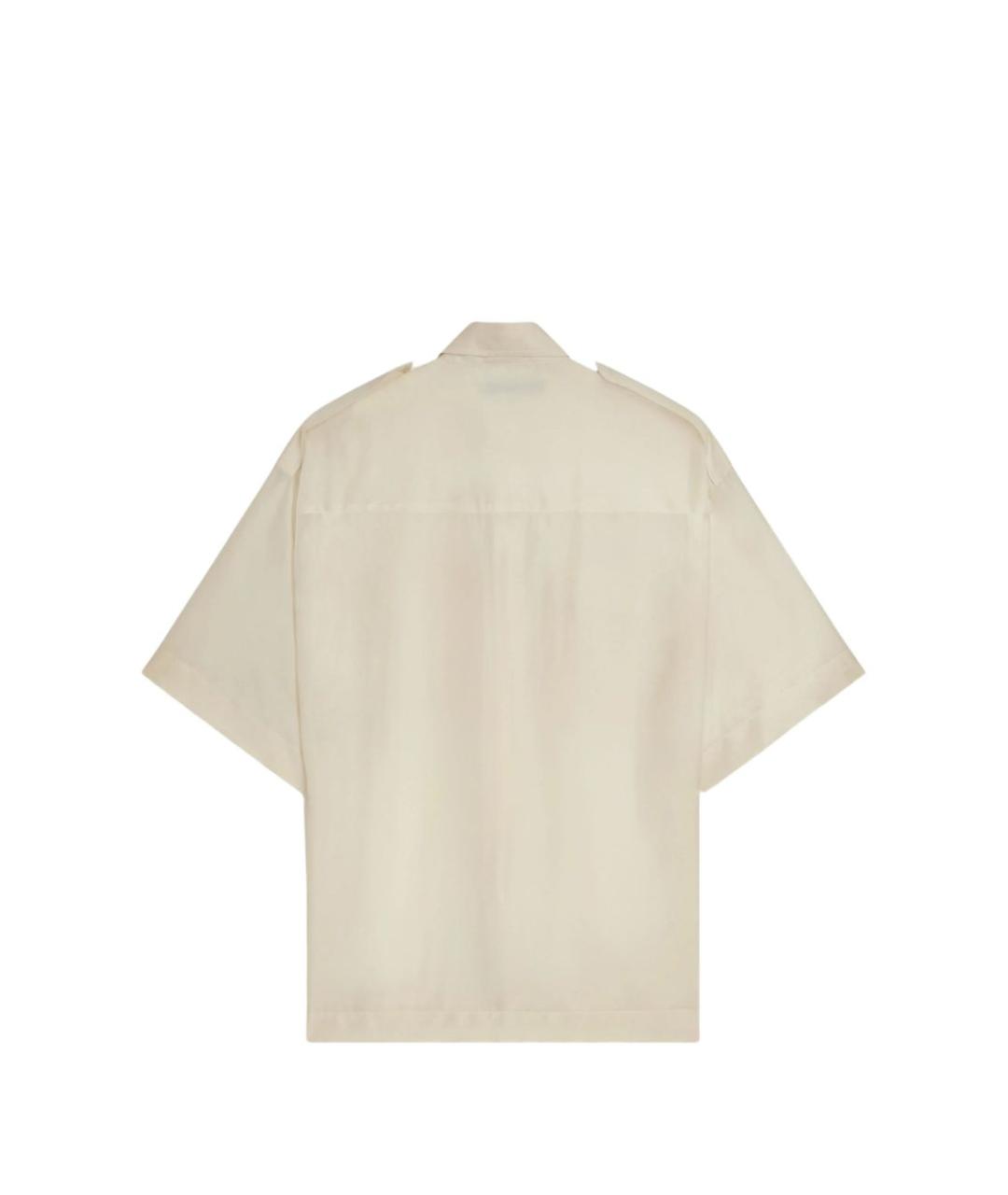 PHOEBE PHILO Бежевая шелковая рубашка, фото 4