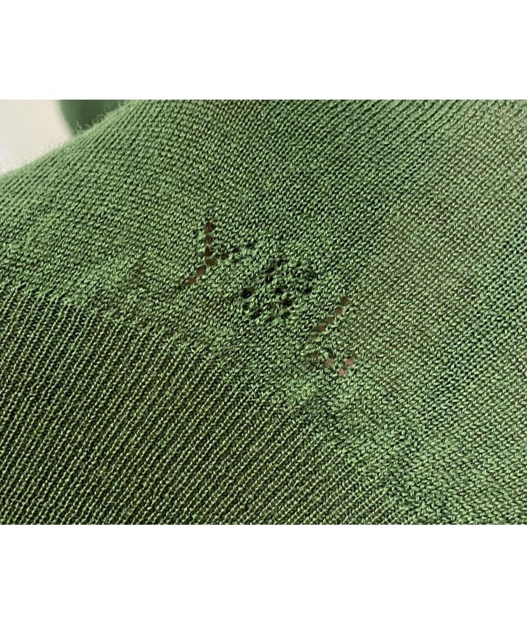 YVES SAINT LAURENT BEAUTY Зеленый шерстяной джемпер / свитер, фото 5