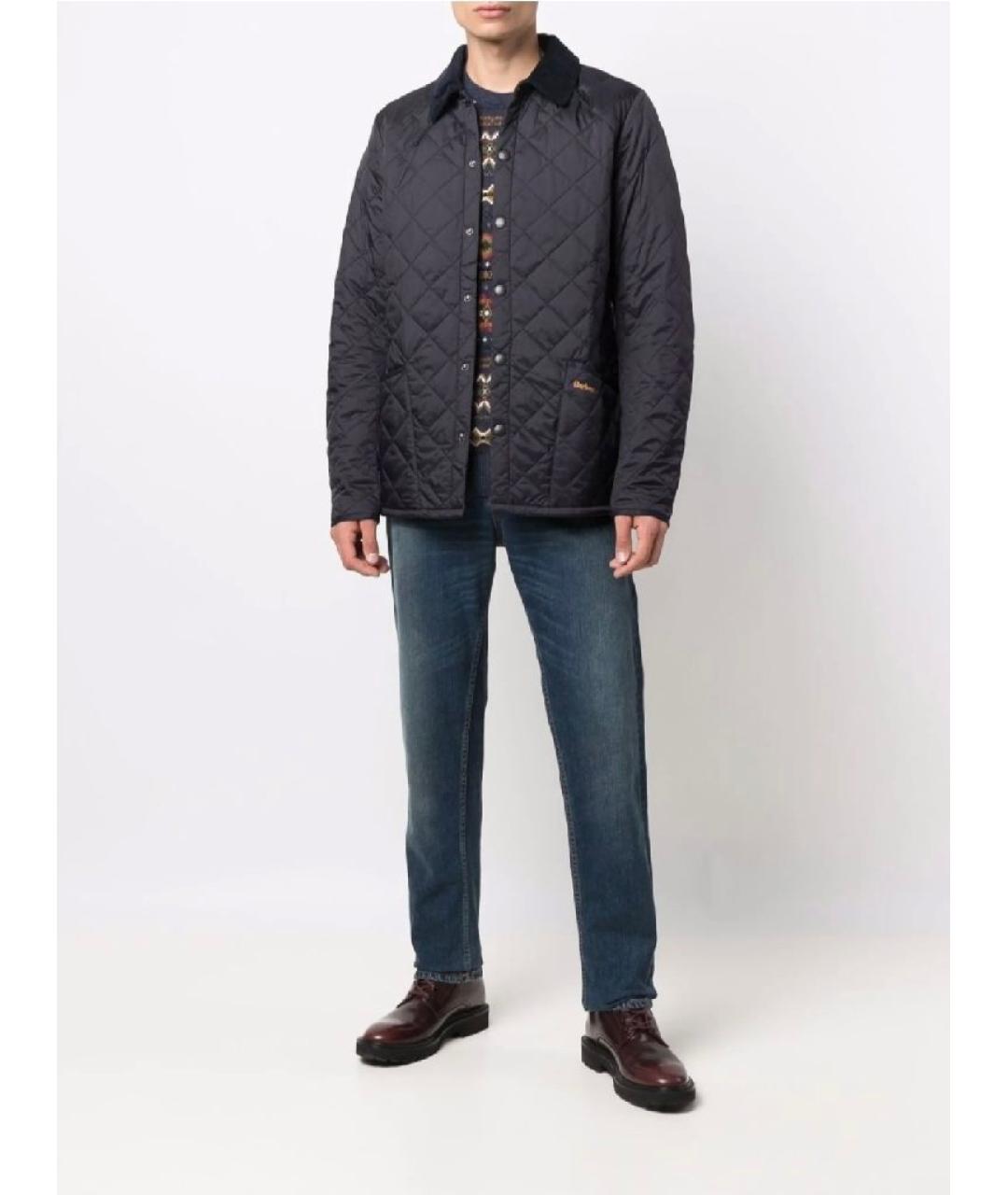 BARBOUR Темно-синяя полиэстеровая куртка, фото 2