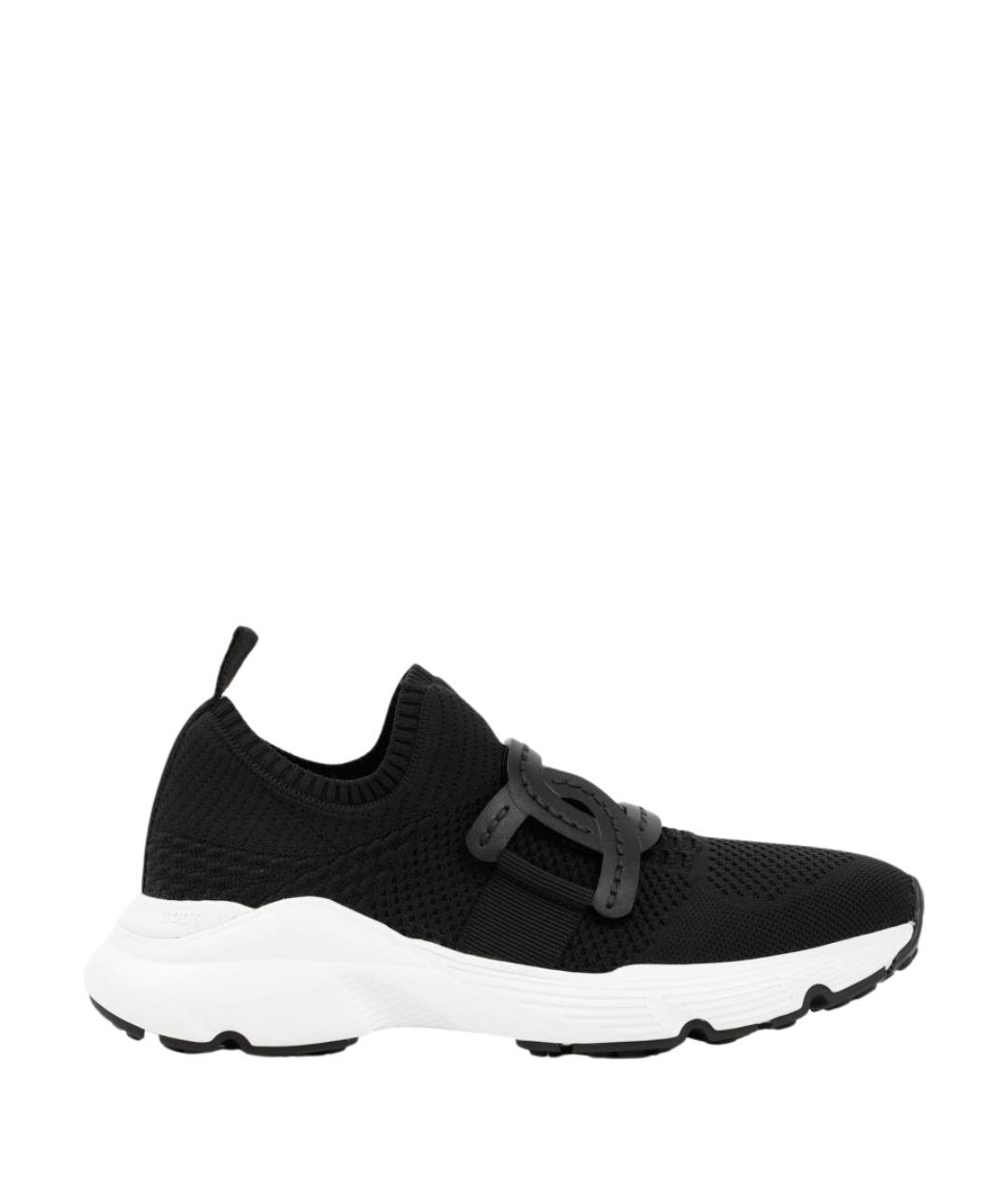 TOD'S Черные текстильные кроссовки, фото 1