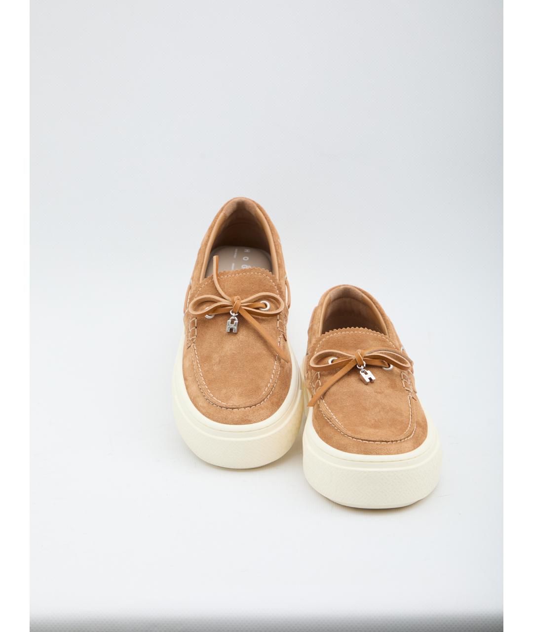 HOGAN Коричневые замшевые лоферы, фото 5