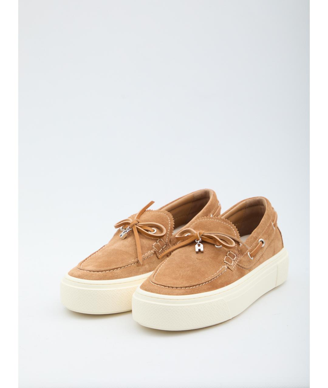 HOGAN Коричневые замшевые лоферы, фото 2