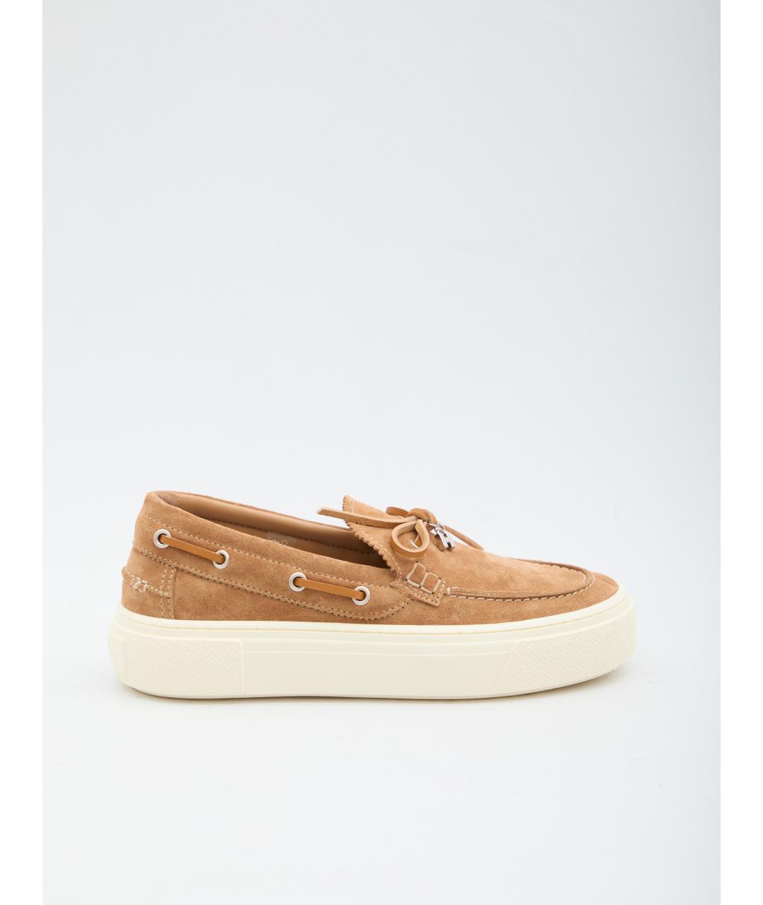 HOGAN Коричневые замшевые лоферы, фото 6