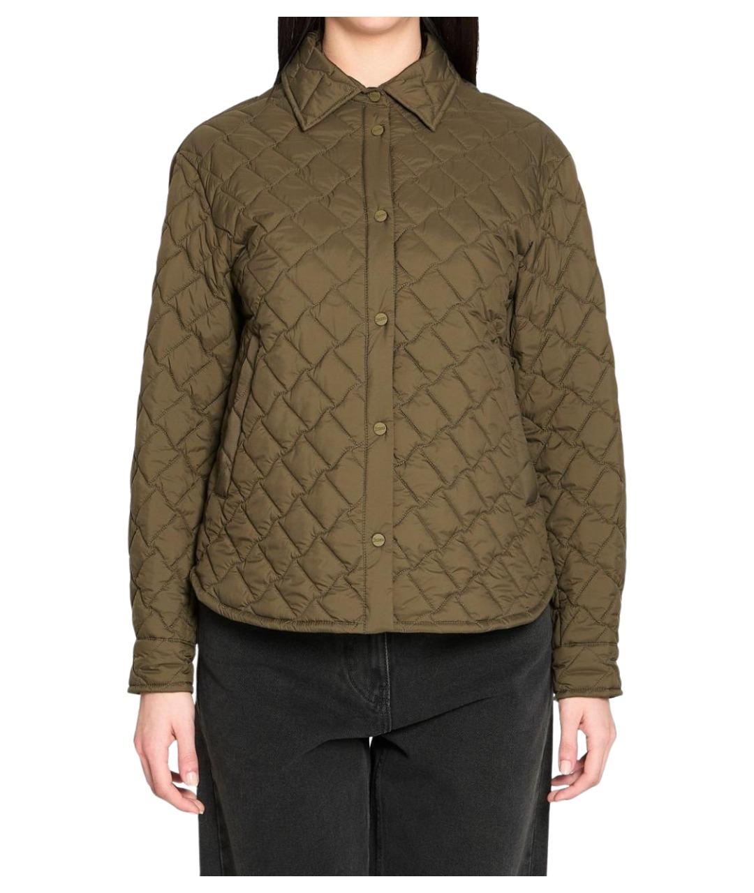 HERNO Зеленая полиэстеровая куртка, фото 1