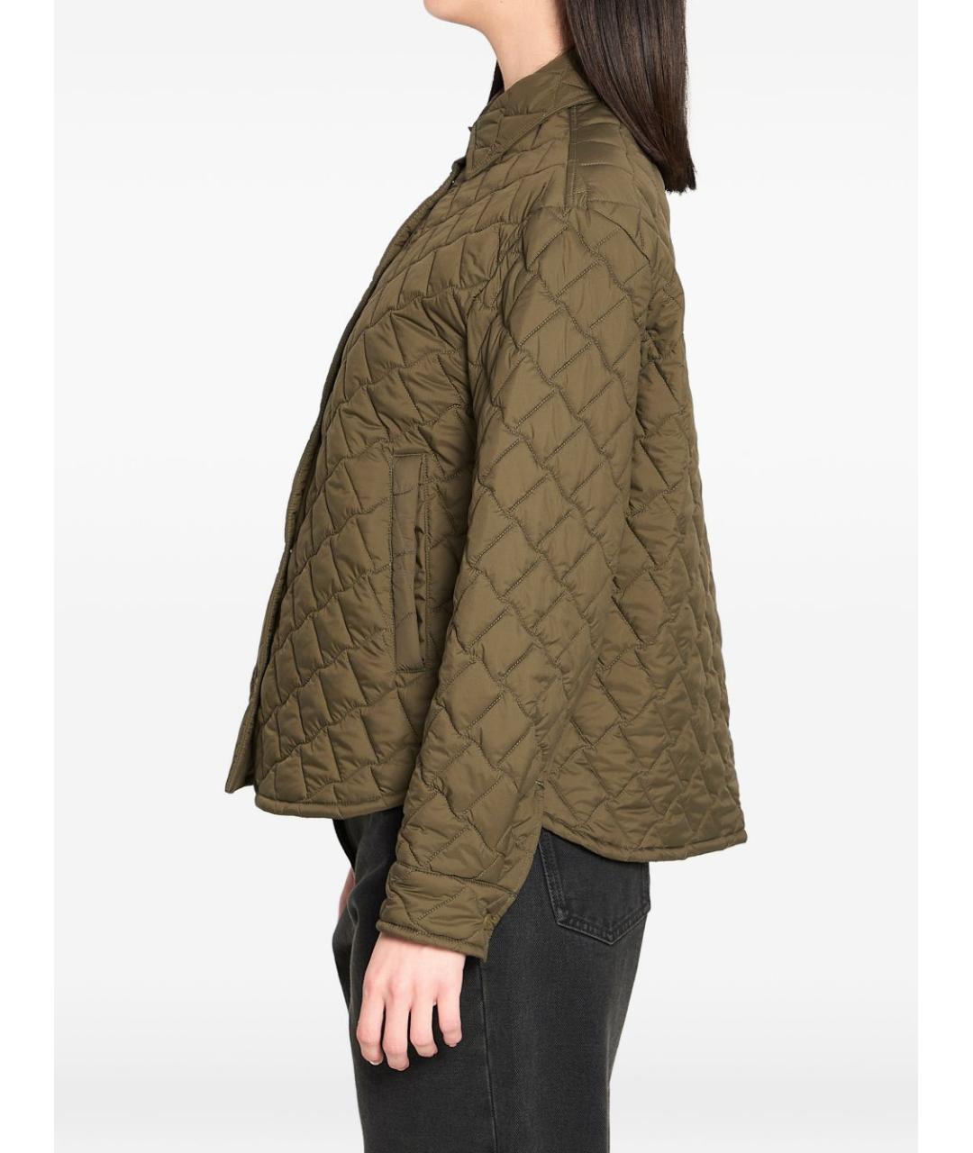 HERNO Зеленая полиэстеровая куртка, фото 2