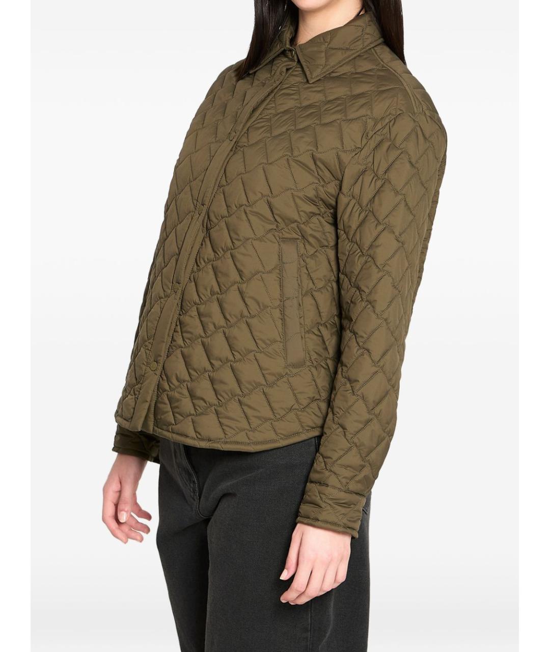 HERNO Зеленая полиэстеровая куртка, фото 4