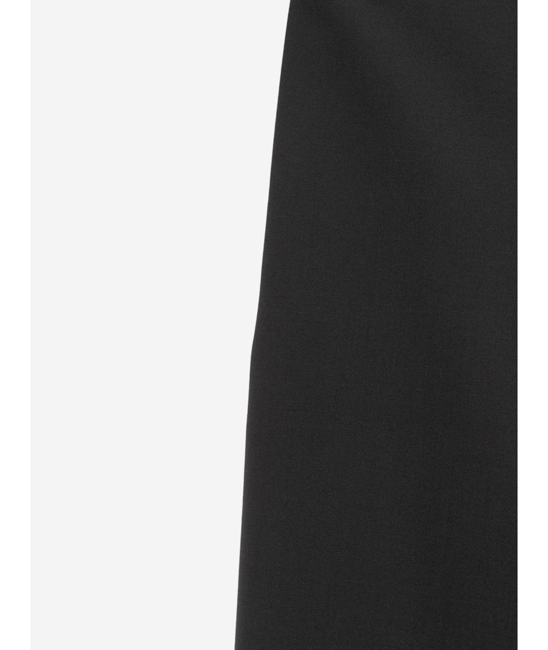 GUCCI Черные шерстяные прямые брюки, фото 3