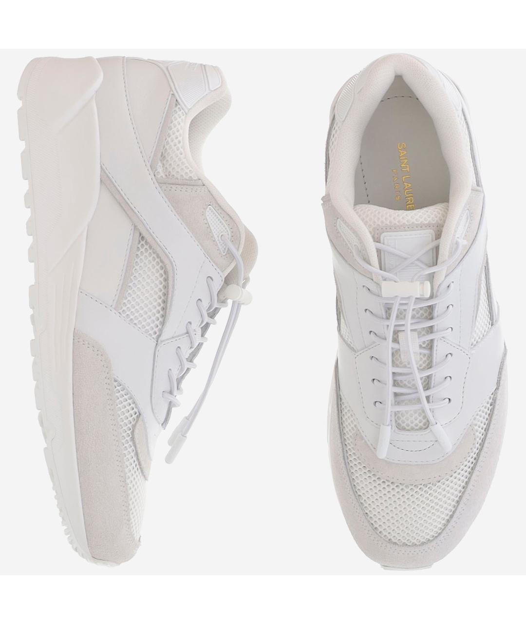 SAINT LAURENT Белые низкие кроссовки / кеды, фото 2