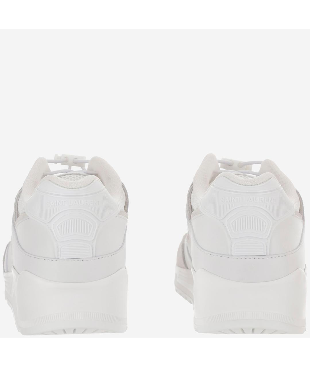 SAINT LAURENT Белые низкие кроссовки / кеды, фото 4